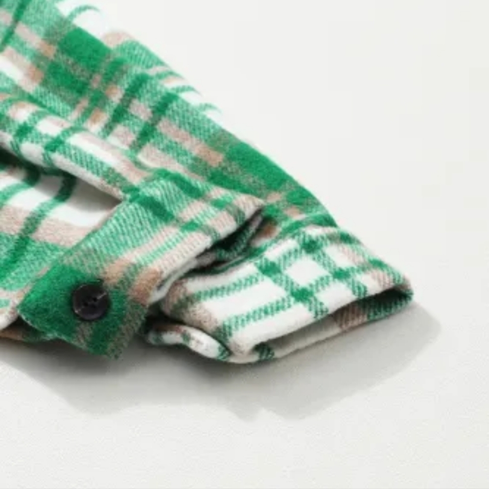 New Green Plaid shacket - Picture 9 of 17